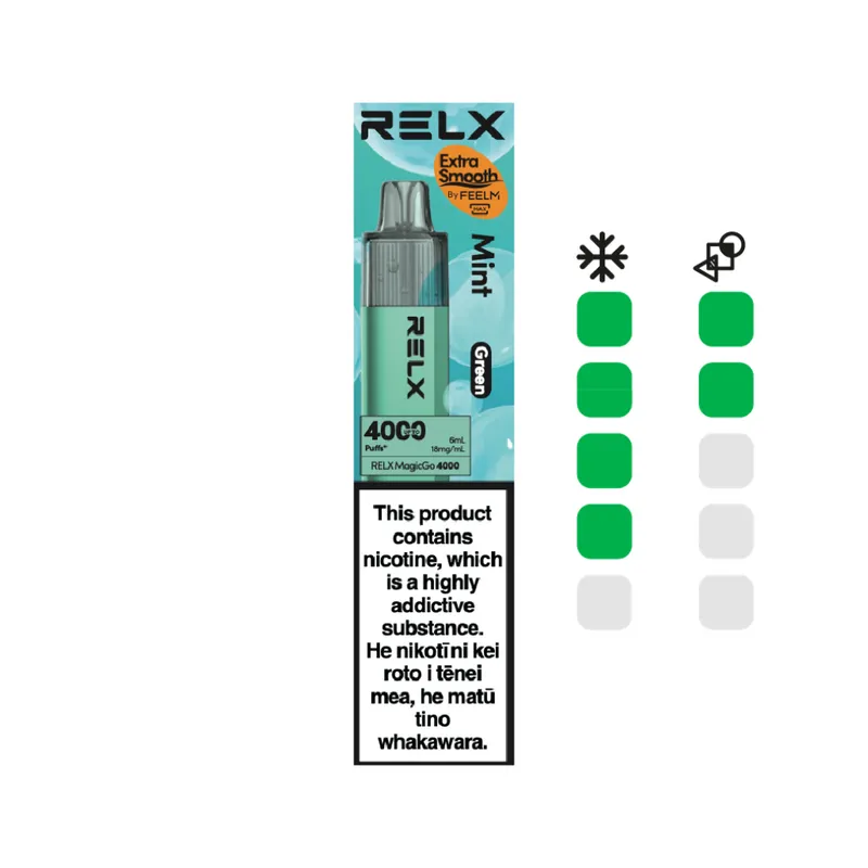 relx vape flavours relx magicgo 4000 mint
