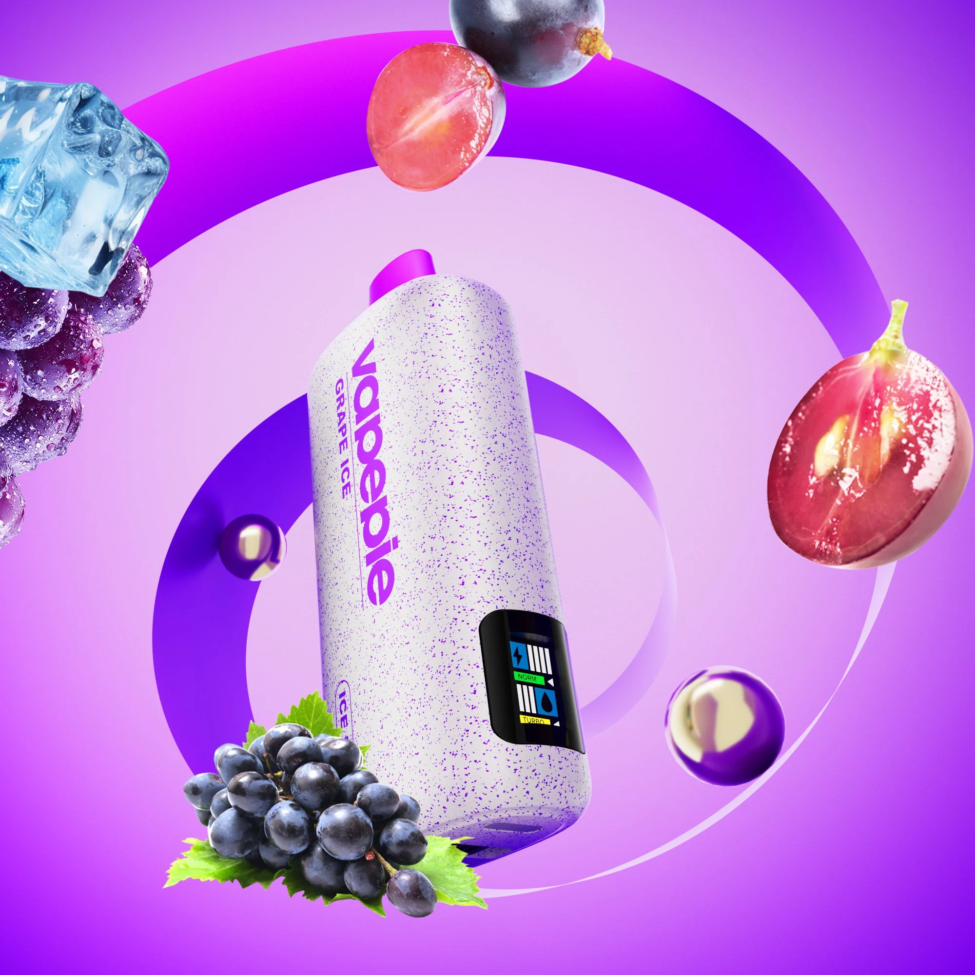 Vapepie Powergo 9800 Puffs Grape Ice Vapepie Powergo 9800 Puffs Grape Ice