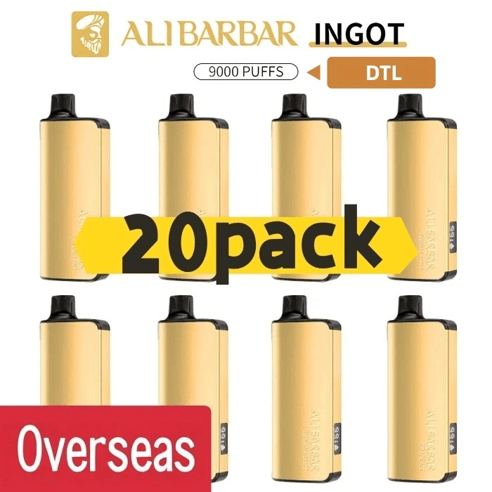 Alibarbar Ingot 9000 puffs DTL version-20 pack Multiple flavors(Ship from oversea)