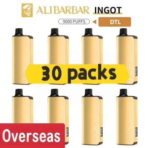 Alibarbar Ingot 9000 puffs DTL version-30 pack Multiple flavors(Ship from oversea)